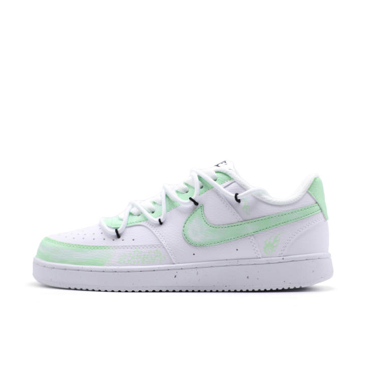 Nike Nike Court Vision 1 Low top Skateboard Shoes Men's White Green