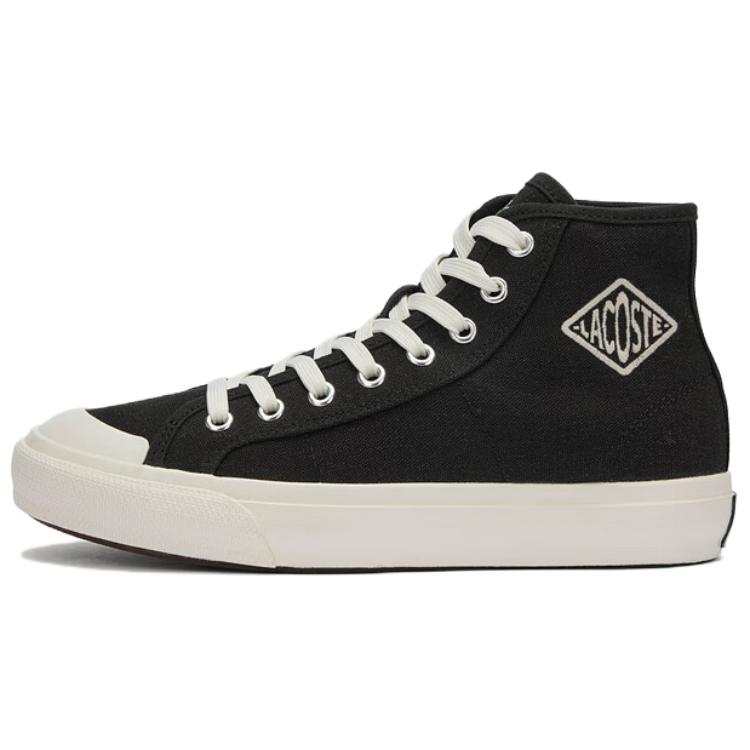 LACOSTE Backcourt High top Skateboard Shoes Women's Black White
