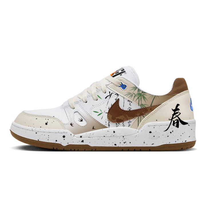Nike Nike Full Force Skateboard Shoes Men's Low Top Brown/White