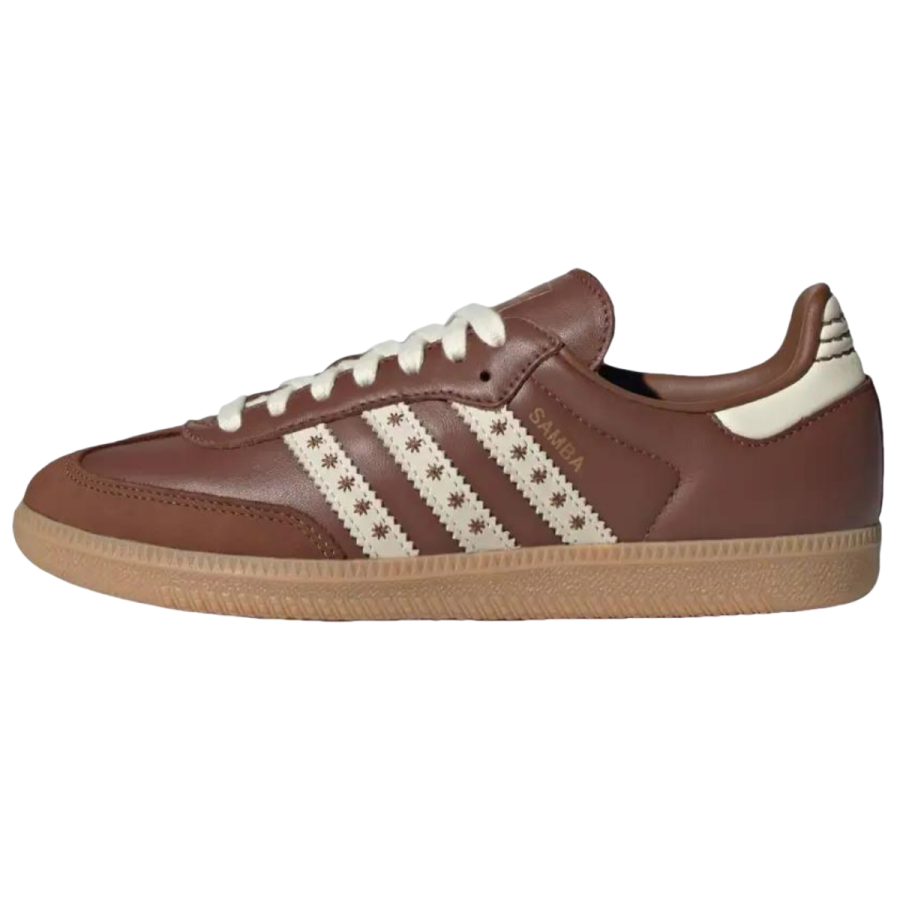 Adidas Originals Samba Low top Skateboard Shoes Women's Brown White