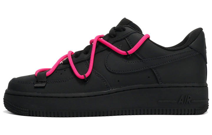 Nike Nike Air Force 1 Slip Resistant Abrasion Resistant Low top Skateboard Shoes Men's Matte Black