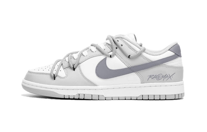 Nike Nike Dunk Slip Resistant Cushioning Abrasion Resistant Lightweight Low top Skateboard Shoes Women's White Gray