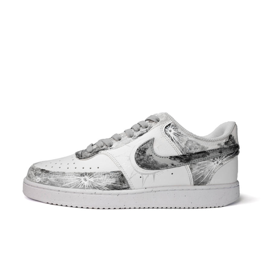Nike Nike Court Vision 1 Sun And Moon Twilight, Mysticism Abrasion Resistant Low top Skateboard Shoes Unisex Gray