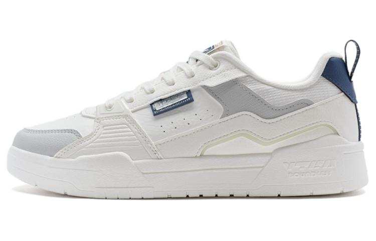 XTEP Infinity Cushioning, Wear Resistant Low top Skateboard Shoes Men's White Gray