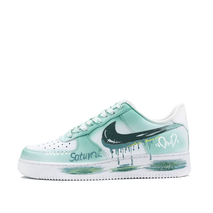 Nike Nike Air Force 1 Low top Skateboard Shoes Men's Peacock Green