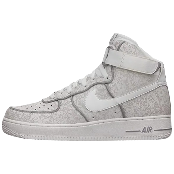 Nike Nike Air Force 1 Leather High top Skateboard Shoes Men's White