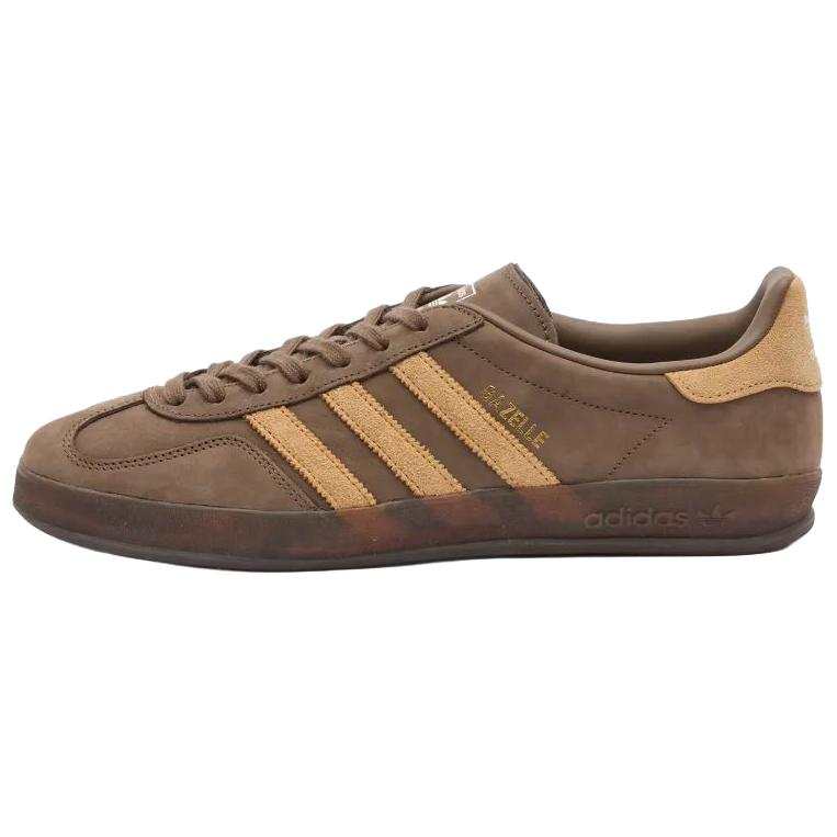 Adidas Originals GAZELLE INDOOR Leather Skateboard Shoes Unisex Brown