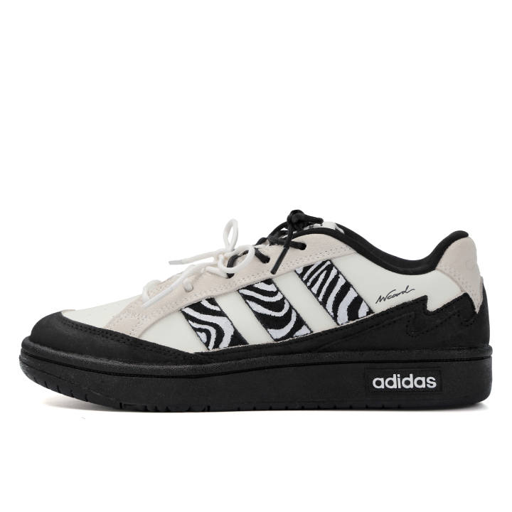 Adidas Adidas WCARD ADV Wild Spot Abrasion Resistant Low top Skateboard Shoes Unisex Black White