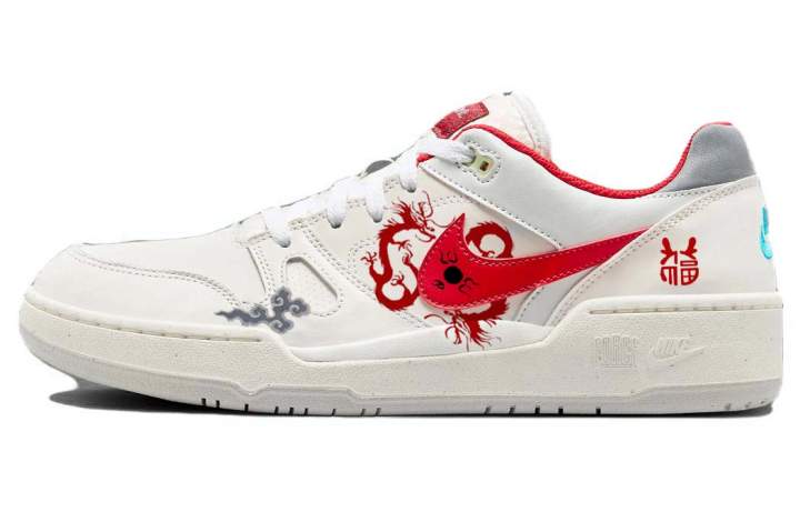 Nike Nike Full Force Skateboard Shoes Men's Low Top Red/White
