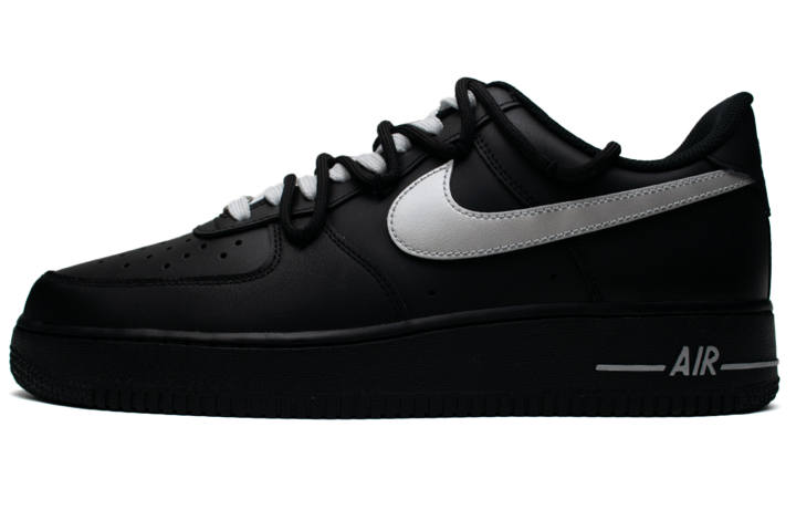 Nike Nike Air Force 1 Low Silver Wing Black Warrior Slip Resistant Low top Skateboard Shoes Women's Black Silver