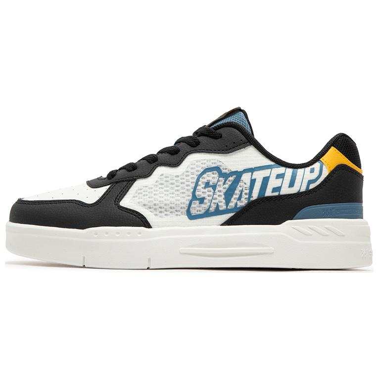 361° Comfortable And Breathable Abrasion Resistant Low top Skateboard Shoes Men's Black White