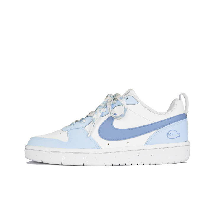 Nike Nike Court Borough Nine Systems Low top Skateboard Shoes GS White Blue