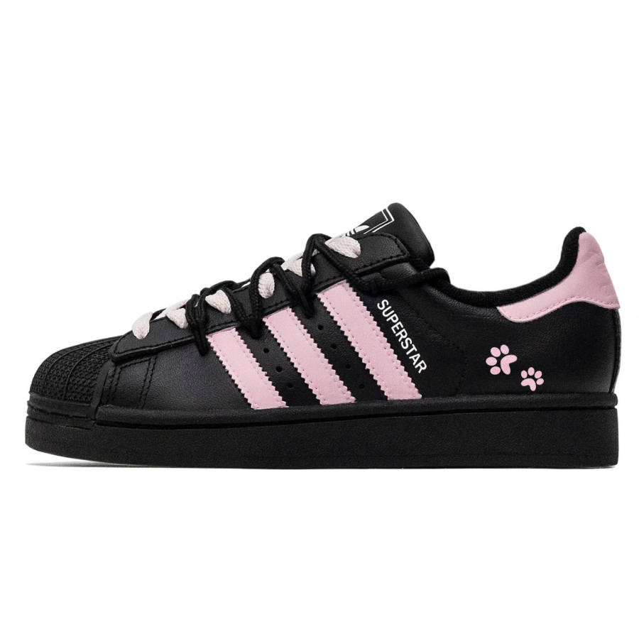 Adidas Originals Superstar 2 Step On Meowth Synthetic Leather Cushioning Abrasion Resistant Cushioning, Wear Resistant