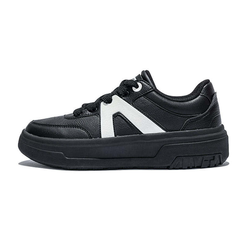 ANTA SUPERSTORE CHAOJIANTA Life Collection Low top Skateboard Shoes Women's Black/Ivory White