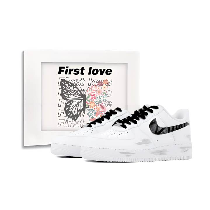 Nike Nike Air Force 1 Skateboard Shoes Unisex Low Top White, Black