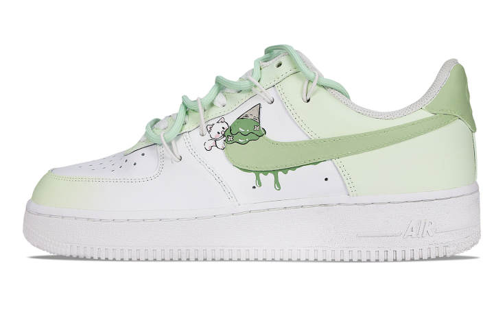 Nike Nike Air Force 1 Green Mood Thermal Coverage Low top Skateboard Shoes Men's White Green