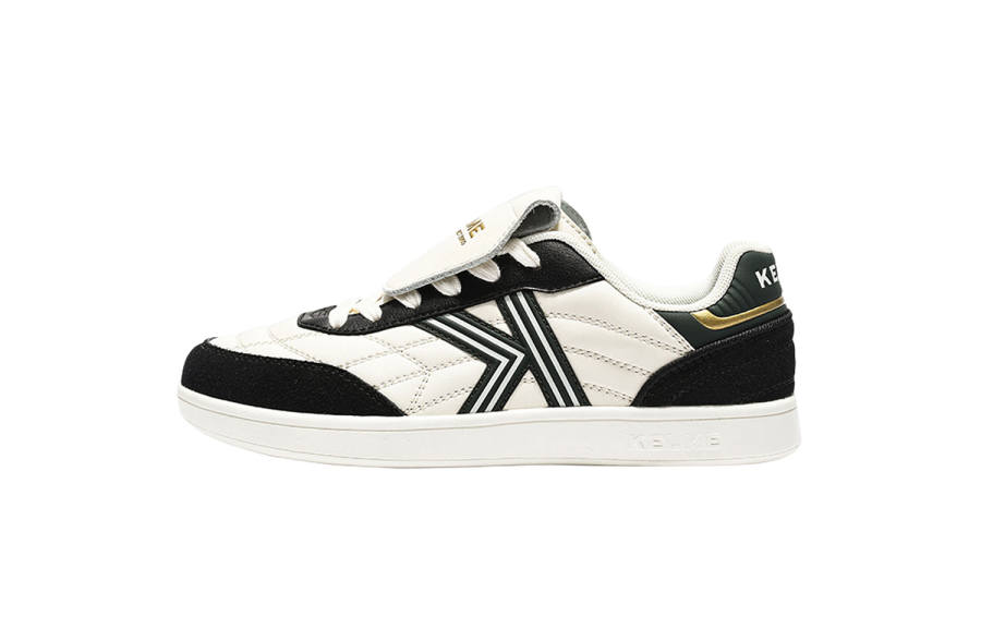 KELME Coverage Slip Resistant And Abrasion Resistant Low top Skateboard Shoes Women's White Black