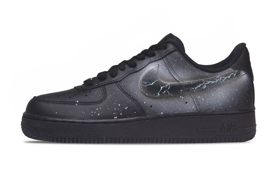 Nike Nike Air Force 1 Dark Domain Star Rift Abrasion Resistant Height Increasing Low top Skateboard Shoes Unisex Black