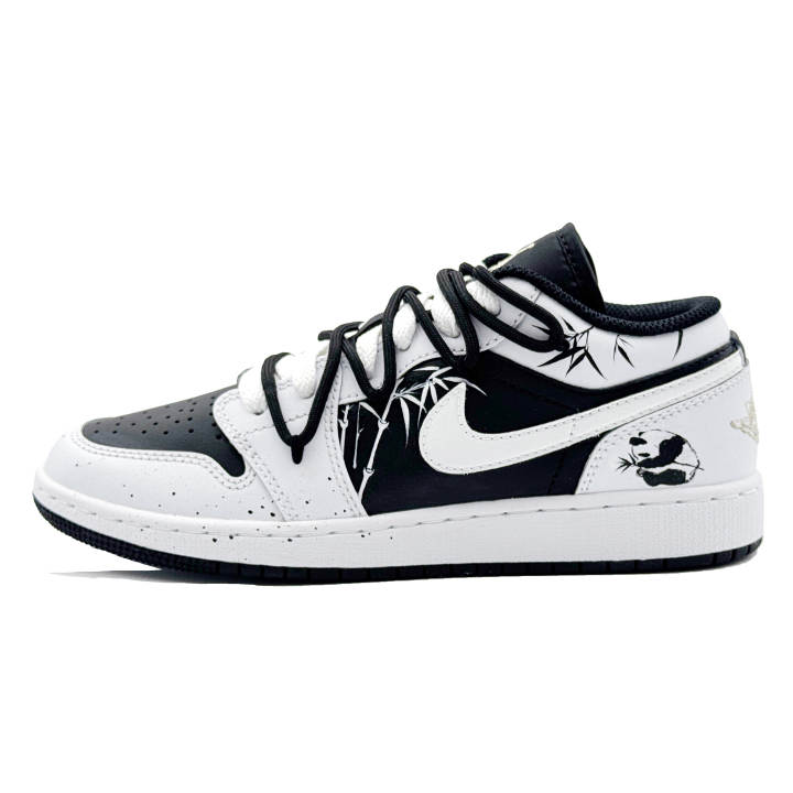 Jordan Jordan Air Jordan 1 Sports Low top Skateboard Shoes Unisex Black White