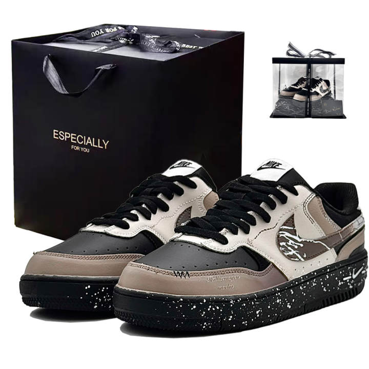 Nike Nike Gamma Force Carboniferous Stratum, Box Abrasion Resistant Low top Skateboard Shoes Unisex Black Coffee
