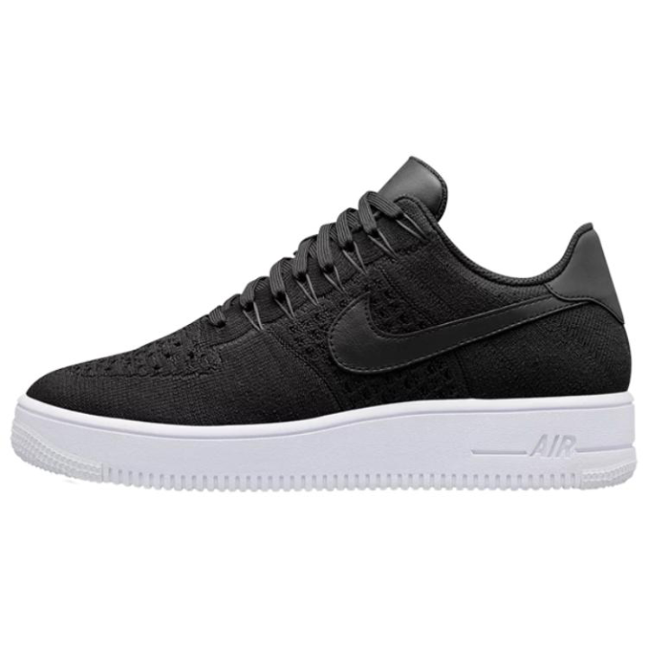 Nike Nike Air Force 1 Comfortable Abrasion Resistant Breathable Low top Skateboard Shoes Men's Black