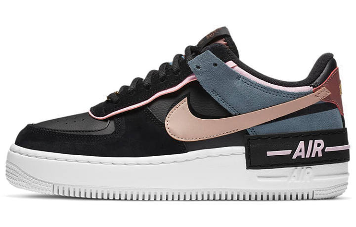 Nike Nike Air Force 1 Low Shadow Black Light Arctic Pink Claystone Red Women's