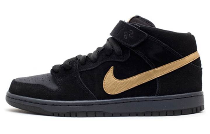 Nike Nike Sb Dunk Mid Obsidian Metallic Gold