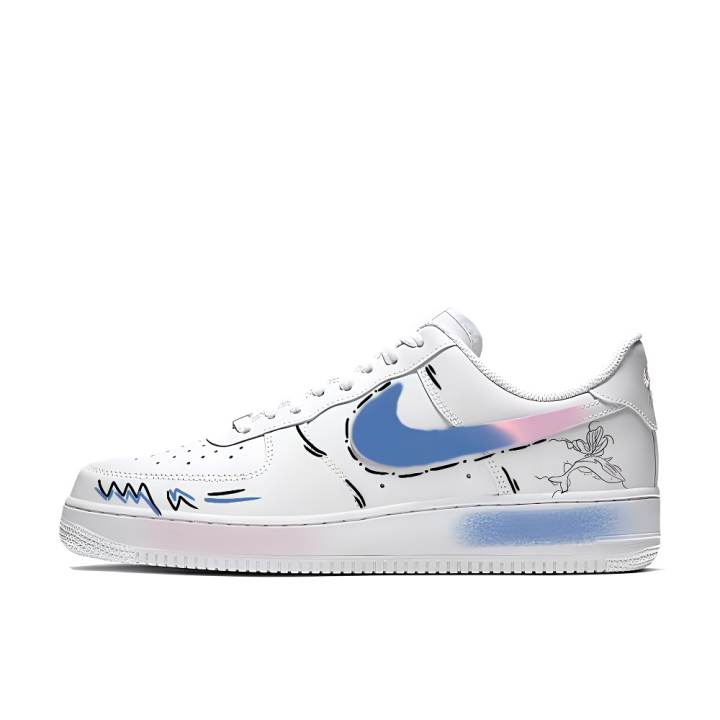 Nike Nike Air Force 1 Whale And Butterfly Coverage Cushioning Abrasion Resistant Coverage Cushioning Abrasion Resistant