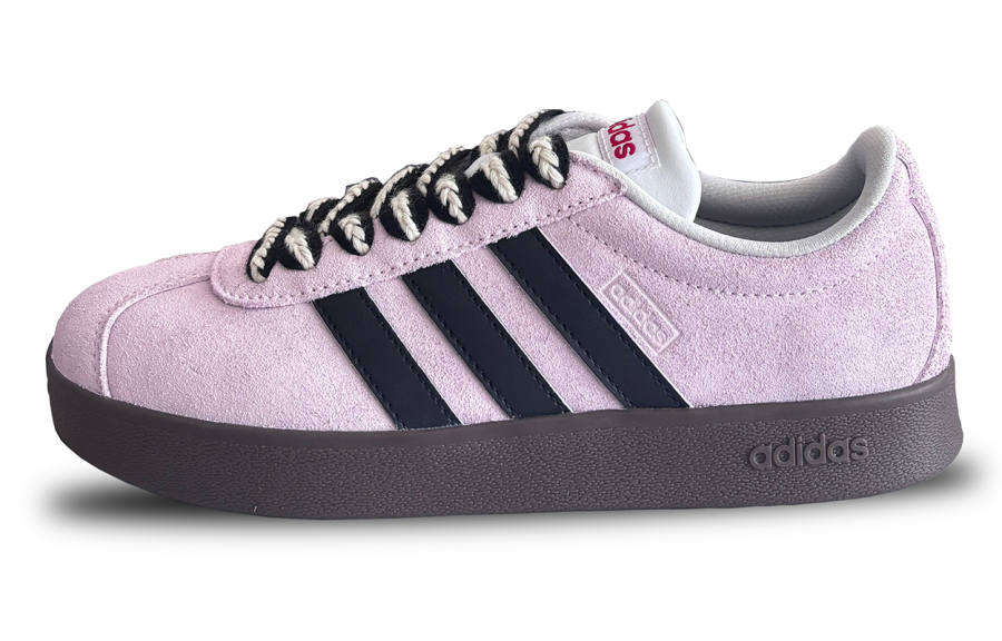 Adidas Neo VL Court 2.0 Slip Resistant Abrasion Resistant Balance Low top Skateboard Shoes Women's Pink Black