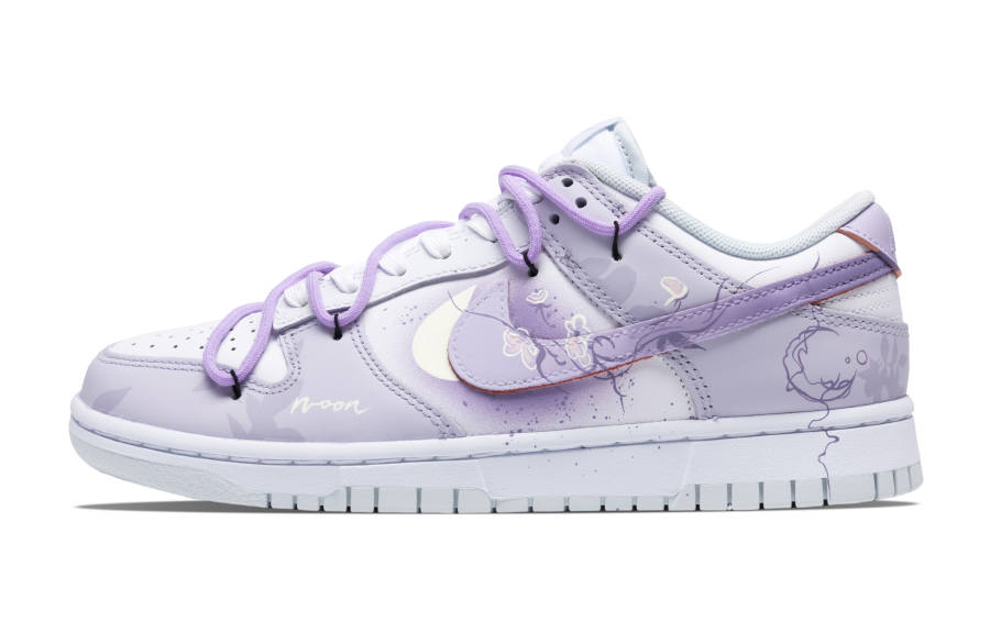 Nike Nike Dunk Purple Dream Coverage Slip Resistant, Abrasion Resistant, Lightweight Low top Skateboard Shoes Unisex