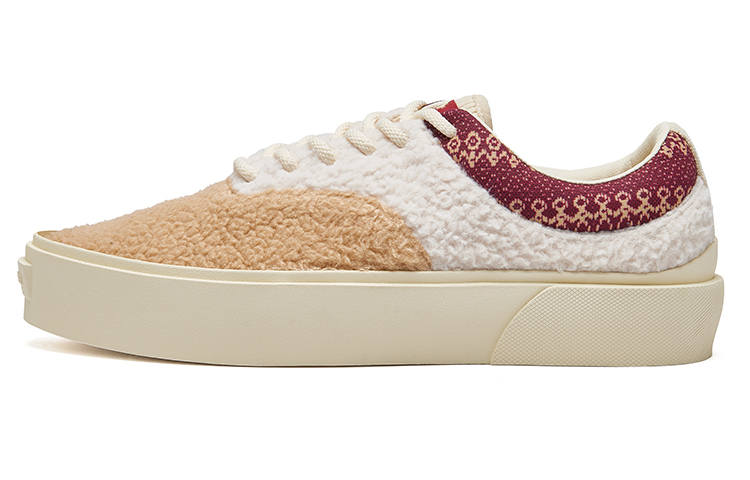 EQLZ EQUALIZER EQLZ EQUALIZER Fault Lo Thermal Slip Resistant Low top Skateboard Shoes Unisex White Brown Misprint