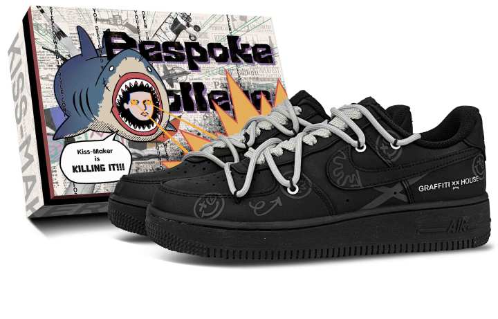 Nike Nike Air Force 1 Abrasion Resistant Abrasion Resistant Low top Skateboard Shoes Unisex Black