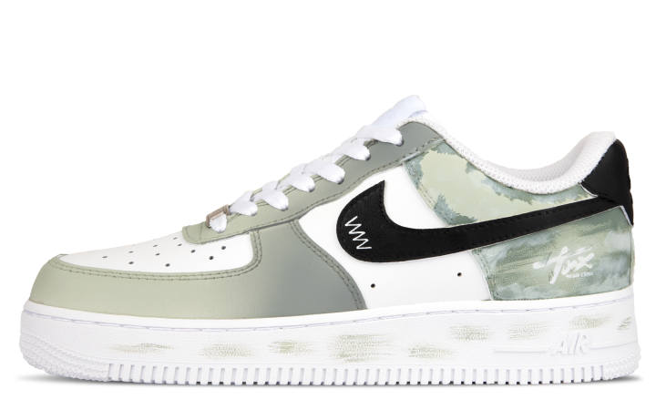 Nike Nike Leather Coverage Low top Skateboard Shoes Unisex Army Green