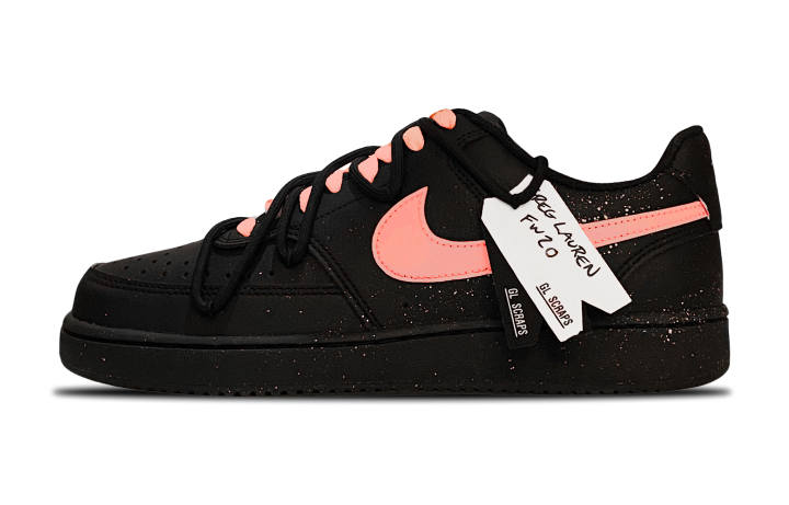 Nike Nike Court Vision Slip Resistant Low top Skateboard Shoes Unisex Black Pink