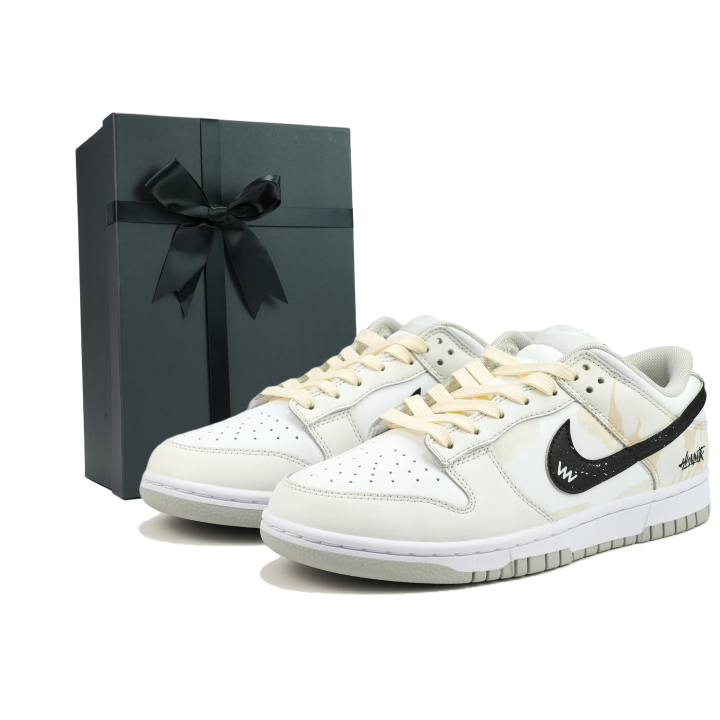 Nike Nike Dunk LOW Sand Dune Abrasion Resistant Low top Skateboard Shoes Unisex Beige Yellow