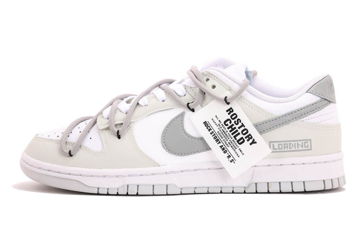 Nike Nike Dunk Coverage Low top Skateboard Shoes Unisex White Gray