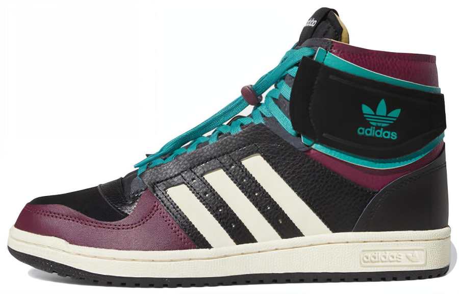 adidas originals Top Ten Black Burgundy