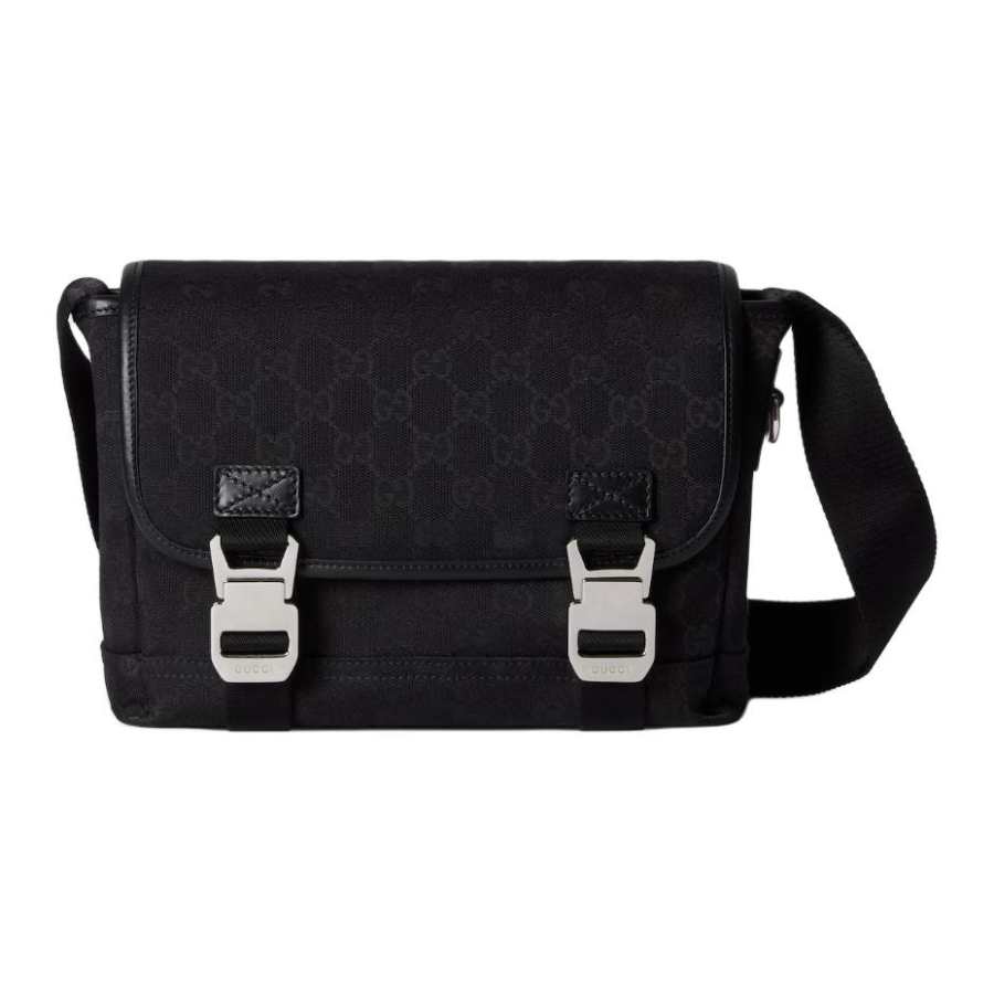 GUCCI Canvas Shoulder Bag Small Men's Black