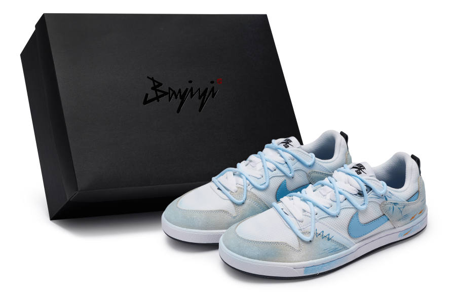 Nike Nike SB Alleyoop 811 Manufacturing, Nongqinguan, Special Shoe Box Low top Skateboard Shoes Men's Blue White
