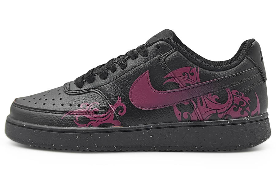 Nike Nike Court Vision Low Abrasion Resistant Low top Skateboard Shoes Unisex Fuchsia