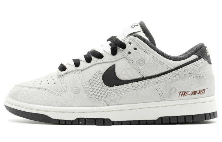 Nike Nike Dunk Slip Resistant, Abrasion Resistant, Lightweight Low top Skateboard Shoes Unisex Black White Gray