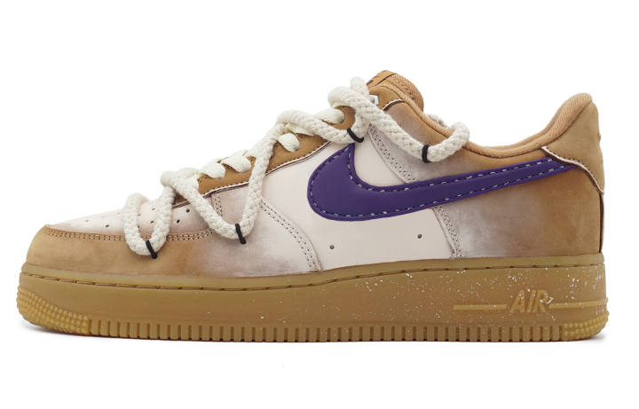 Nike Nike Air Force 1 Low top Skateboard Shoes Unisex Wheat