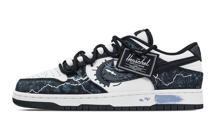 Nike Nike Dunk Entropy Fracture Era Abrasion Resistant Low top Skateboard Shoes Unisex Black White
