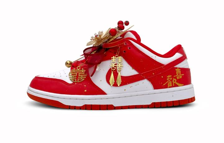 Nike Nike Dunk Low top Skateboard Shoes Unisex Red