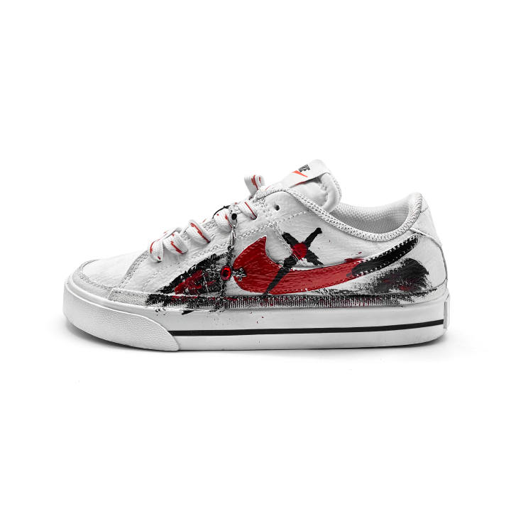 Nike Nike Court Royale Cross Knight Cushioning Low top Skateboard Shoes Men's Black White