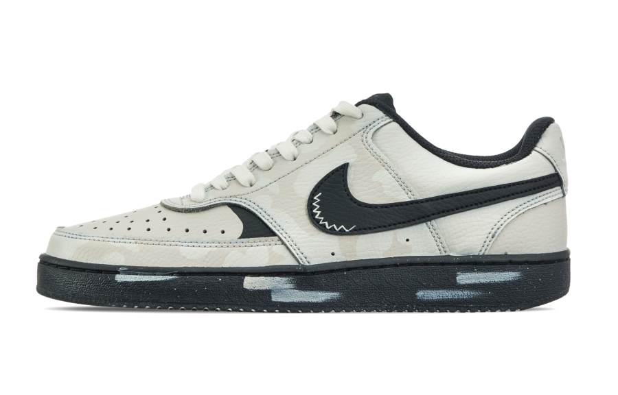 Nike Nike Court Vision Slip Resistant, Abrasion Resistant, Lightweight Low top Skateboard Shoes Unisex Black Gray