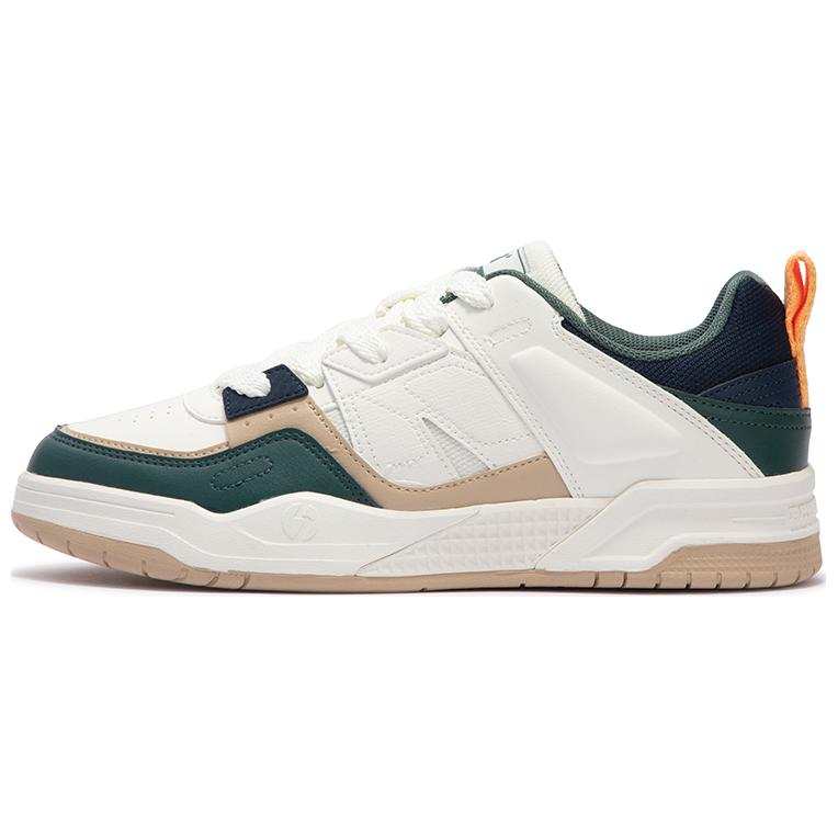 361° Synthetic Leather Slip Resistant Slip Resistant Low top Skateboard Shoes Men's White Green