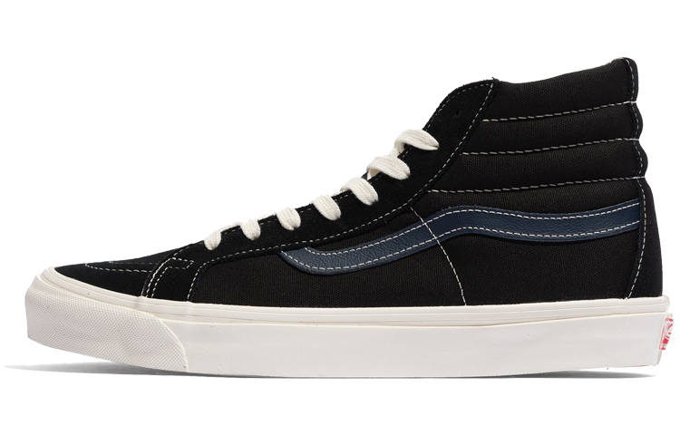 Vans Sk8 Vans-Hi Lx Suede Canvas 'Black Dress Blue'