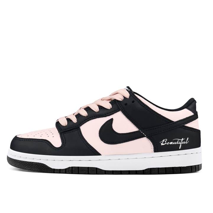 Nike Nike Dunk Low top Skateboard Shoes Women's Black Pink