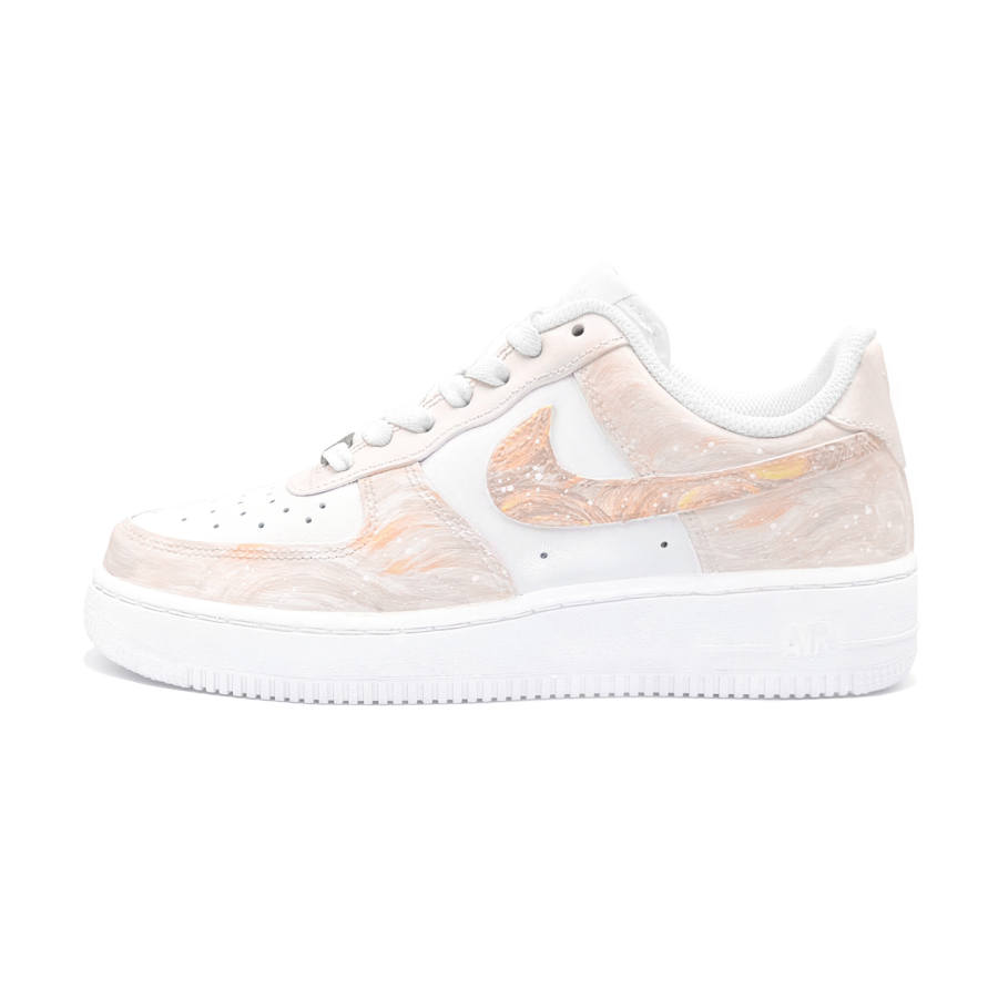 Nike Nike Air Force 1 Moonlight Butterfly, First Moon Culture Abrasion Resistant Balance Low top Skateboard Shoes Unisex